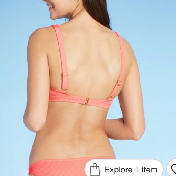 Sustainably Made Ribbed Bralette Bikini Top - Picture 2 of 8